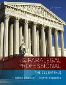 The Paralegal Professional: The Essentials