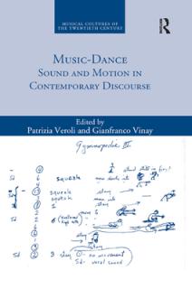 Music-Dance: Sound and Motion in Contemporary Discourse