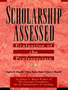 Scholarship Assessed: Evaluation of the Professoriate