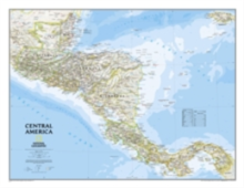 National Geographic: Central America Classic Wall Map (28.75 X 22.25 Inches)