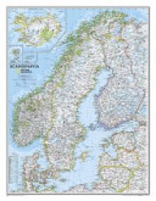 National Geographic: Scandinavia Classic Wall Map - Laminated (23.5 X 30.25 Inches)