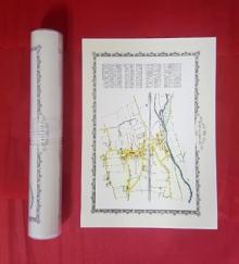 Water Orton 1882 - Old Map Supplied Rolled in a Clear Two Part Screw Presentation Tube - Print Size 45cm x 32cm