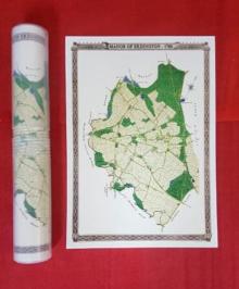 Manor of Erdington 1760 - Old Map Supplied Rolled in a Clear Two Part Screw Presentation Tube - Print Size 45cm x 32cm