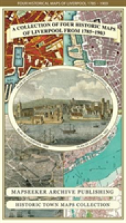 Liverpool 1785-1903 - Fold up Map that includes Charles Eyes detailed Plan of the Township of Liverpool 1785, Cole and Ropers Plan of 1807, Bartholomew's Plan of 1903 and A Birds Eye View of Liverpool 1866.
