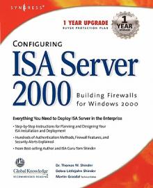 Configuring ISA Server 2000 [With CDROM]