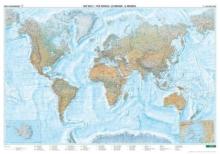 World Physical Sea Relief Map 1:35,000,000