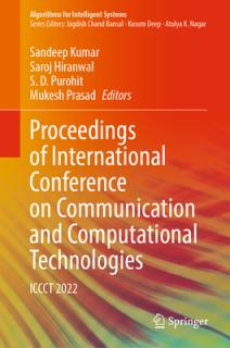 Proceedings of International Conference on Communication and Computational Technologies: Iccct 2022